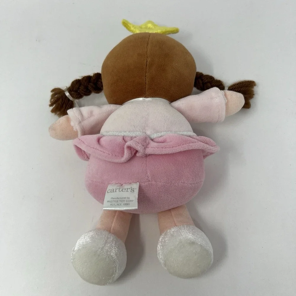 Carters Plush Little Princess Doll Pink Soft Stuffed Baby Toy Lovey 9